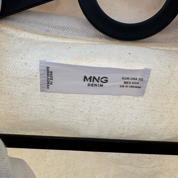 Mango Cropped Cream Two-Tone Utility Jacket - Picture 3 of 4